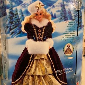 Vintage mattel 1996 Happy Holidays barbie doll~90s